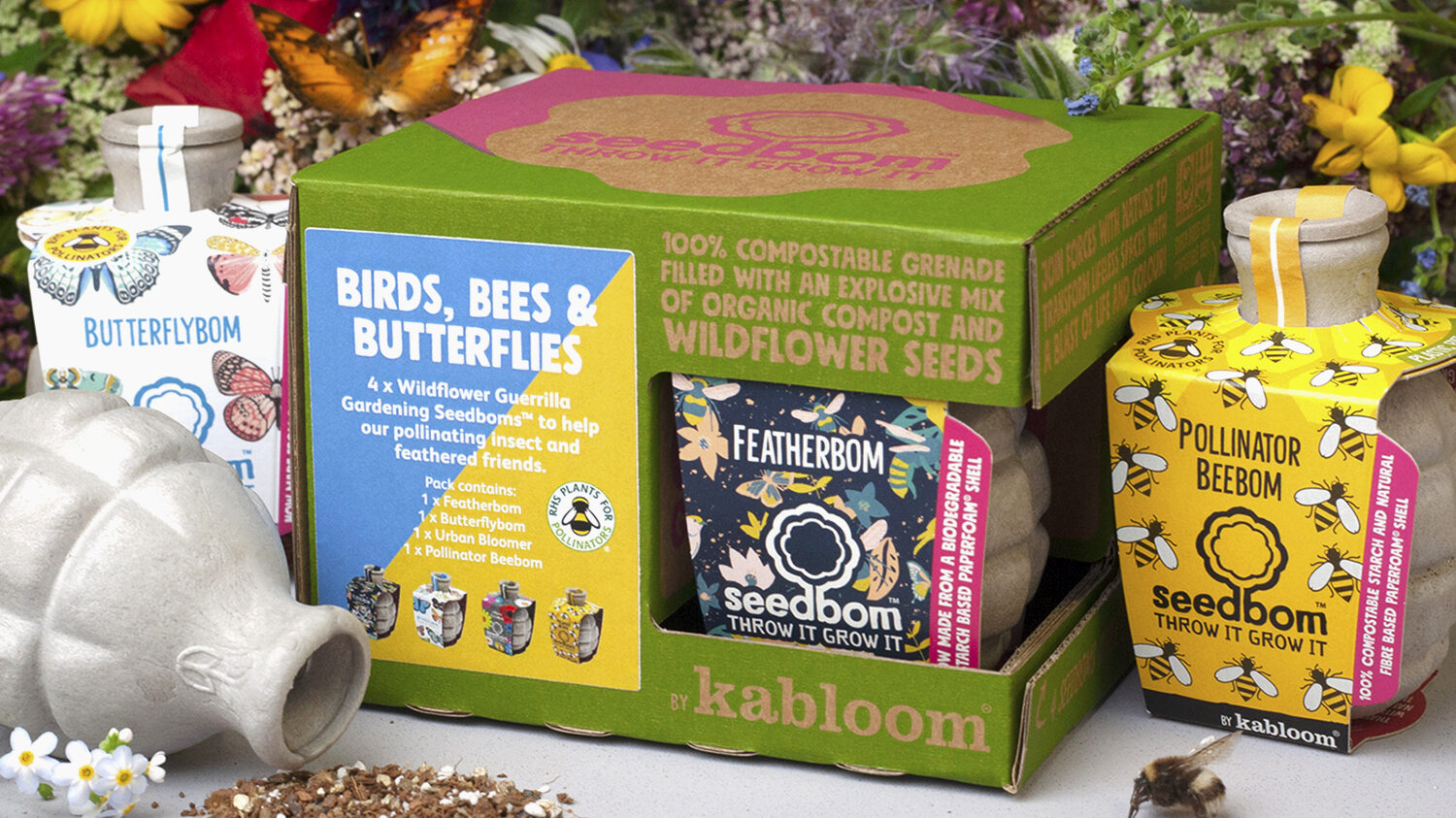 Birds, Bees & Butterflies Seedbom gift set_LS_1_1 Birds, Bees & Butterflies Seedbom gift set_LS_1_1